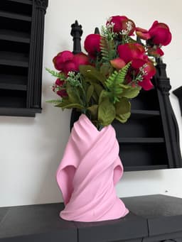 Kimono Vase Natural Flowers Watertight Vase 3d model