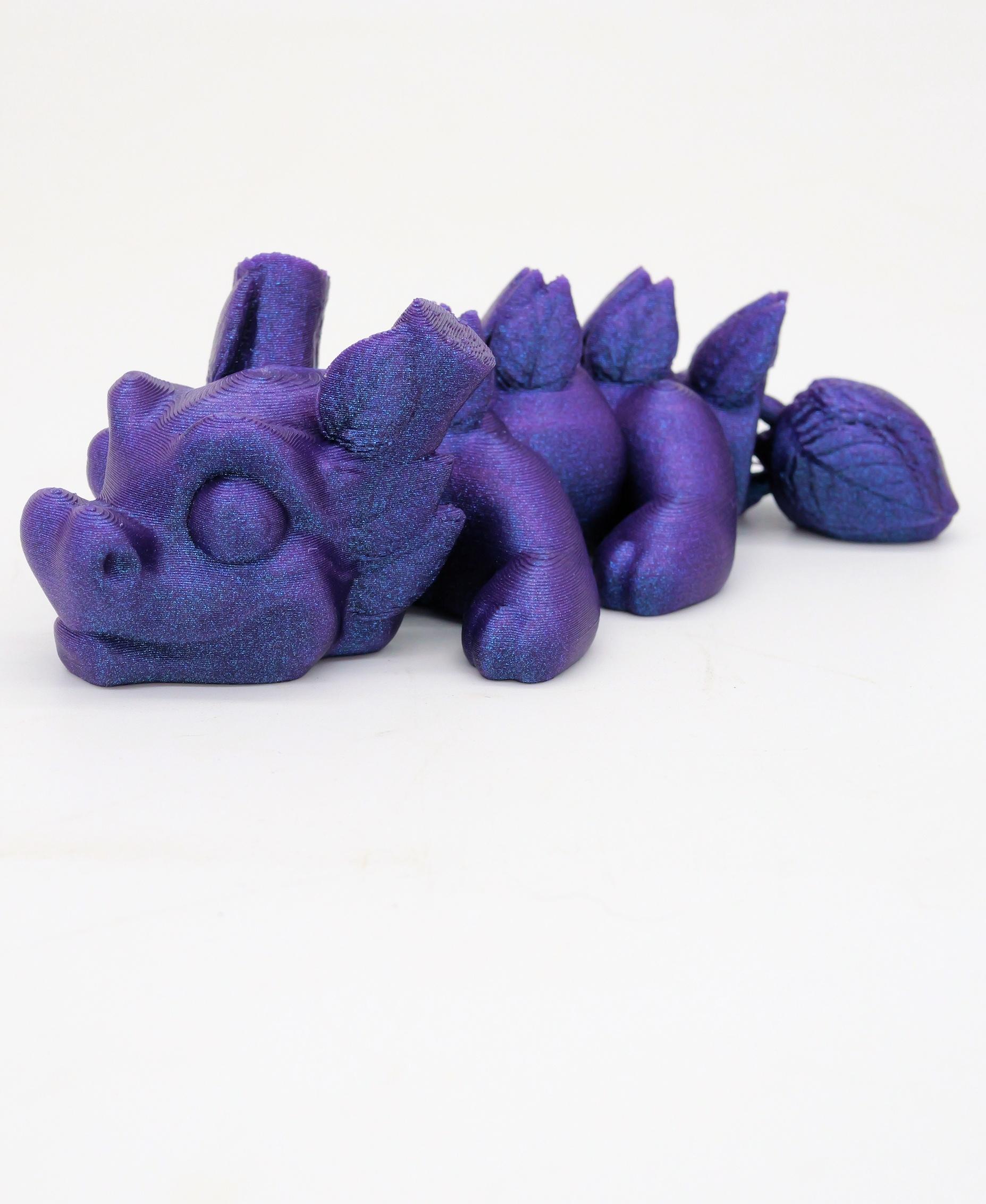 Sprout, Baby Wood Dragon - Articulated Dragon Snap-Flex Fidget (Medium Joints) 3d model