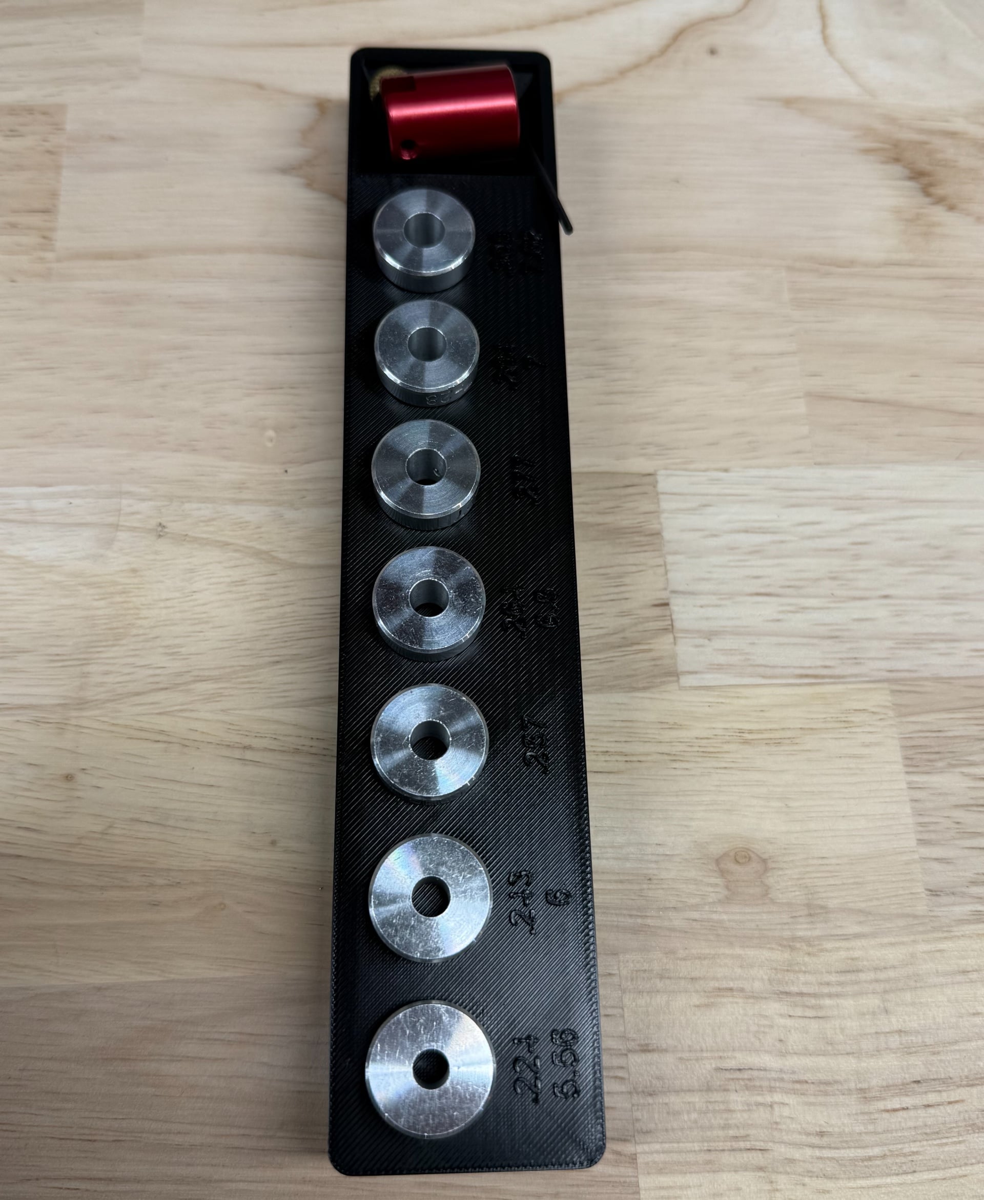 Gridfinity Hornady Bullet Comparator Kit 3d model