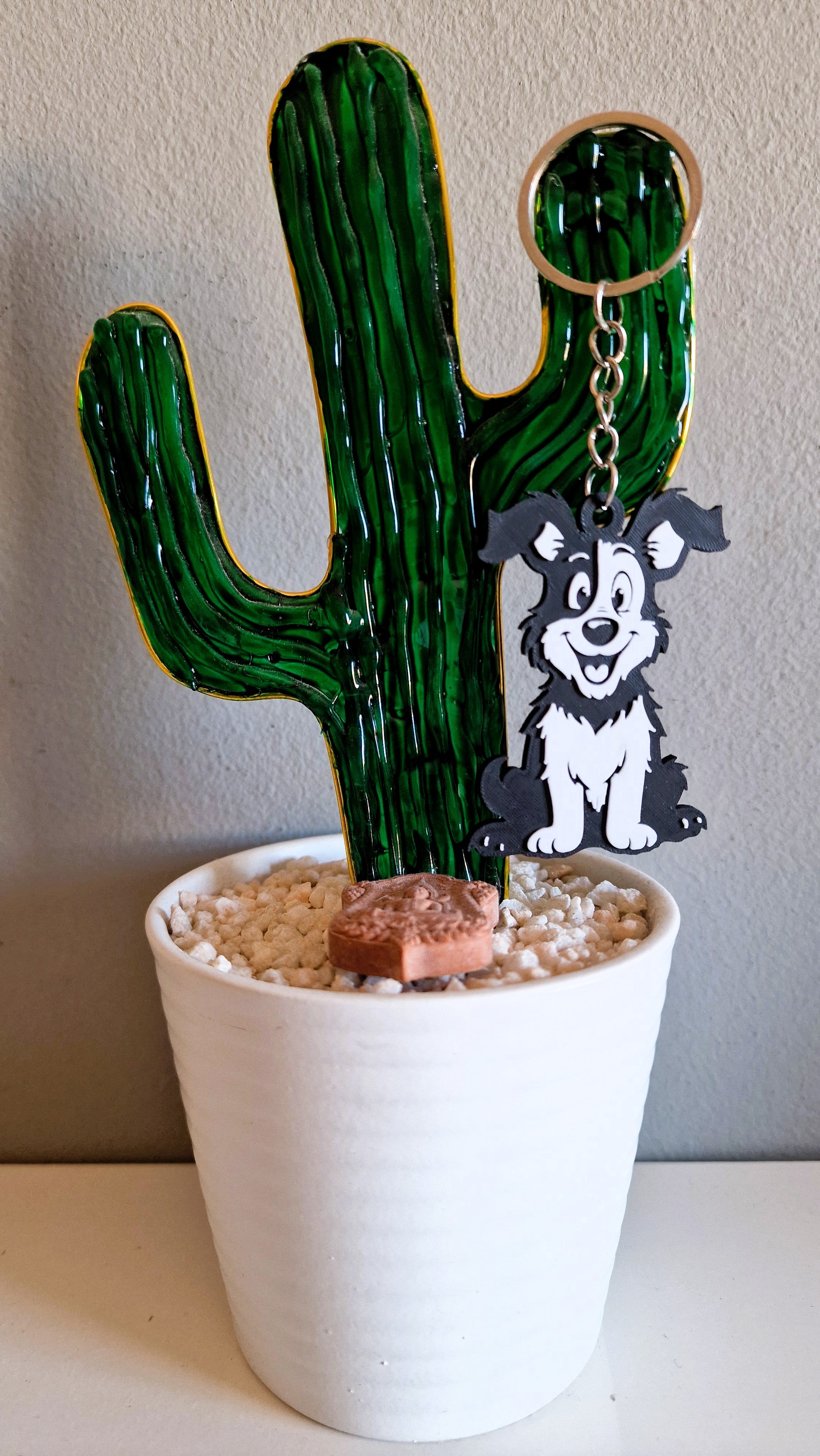 Dog keychain 1 3d model