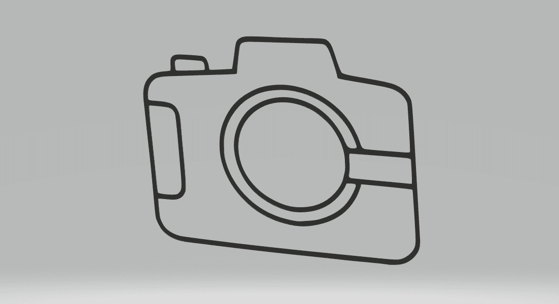 Camera Line 2D Art.stl 3d model