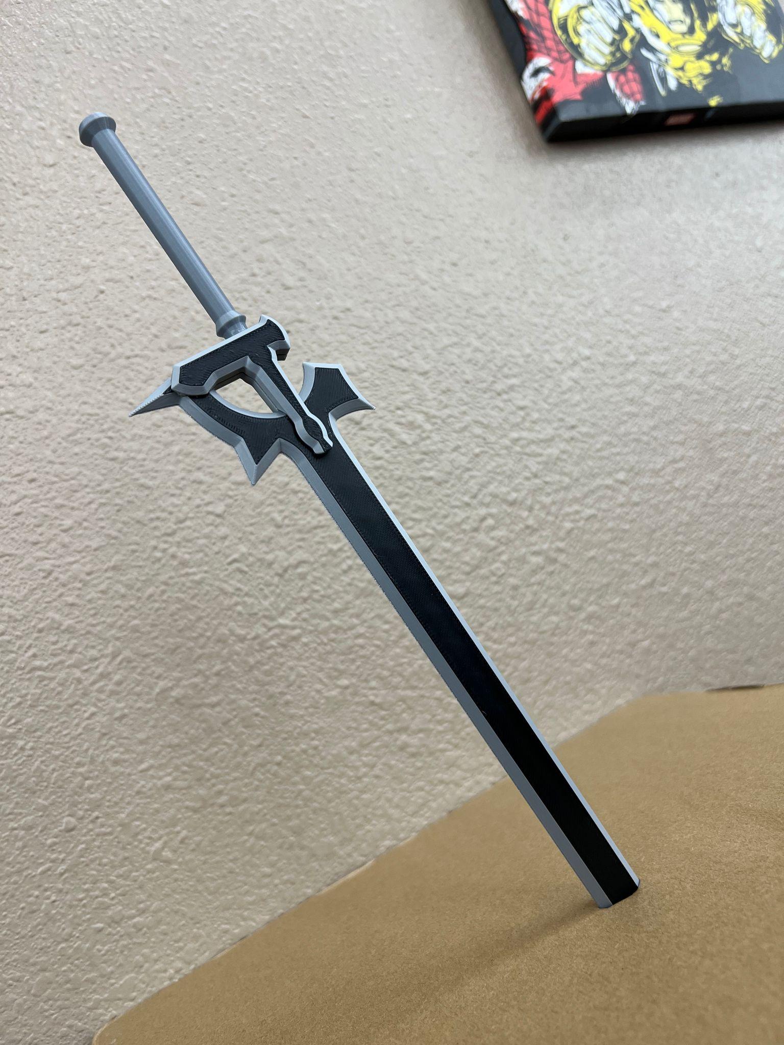 The Elucidator - Sword art Online - Print in place sword 3d model