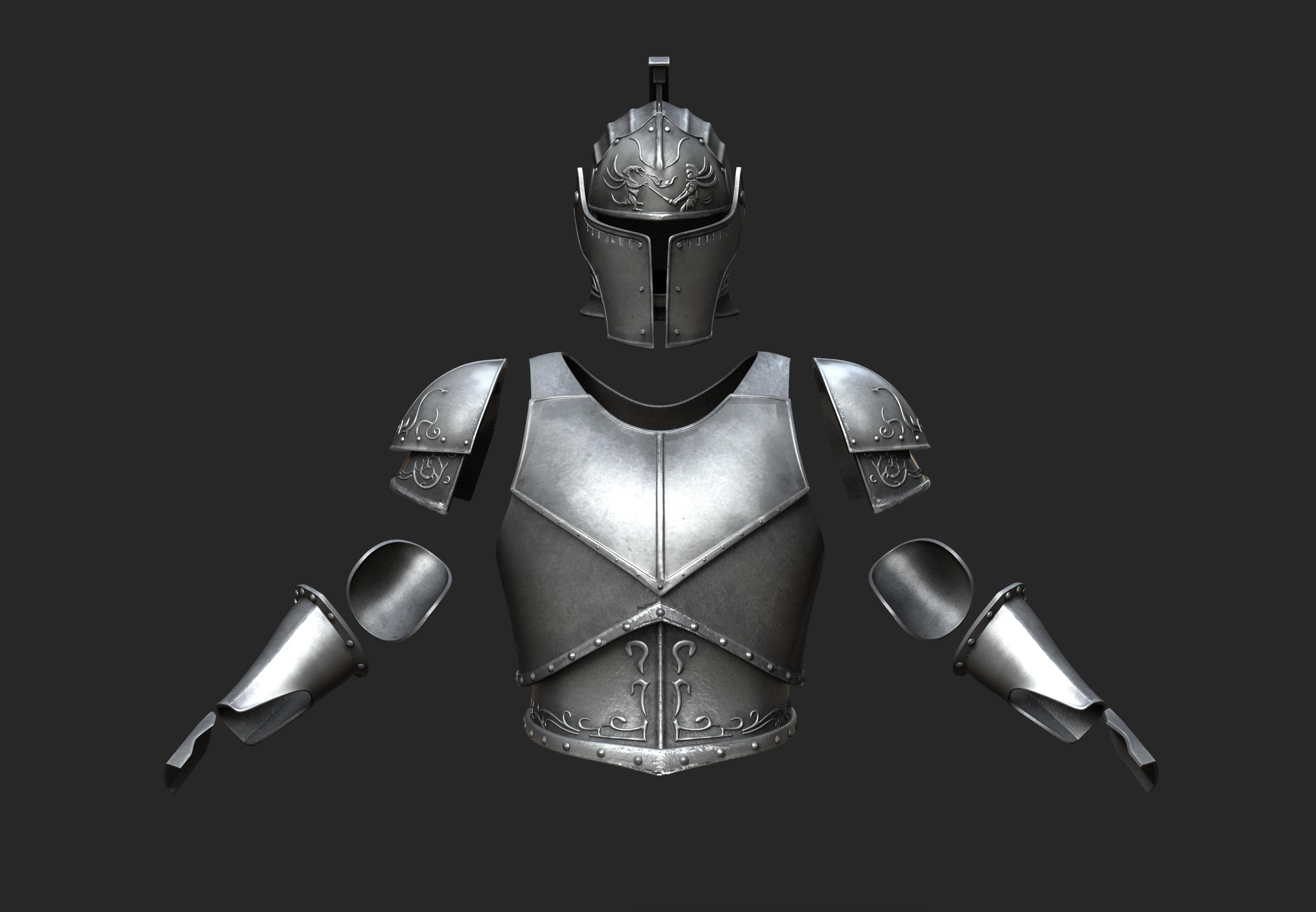 Dark Souls Faraam Armor 3d model