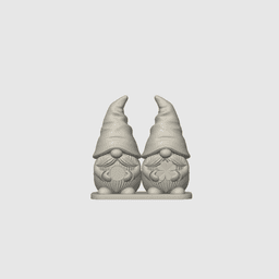 St. Patrick’s Day STL File – Irish Gnome Set with Gold Coin and Shamrock-Lucky Decor Figurine 3d model