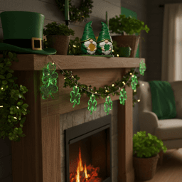 St. Patrick’s Day STL File – Irish Gnome Set with Gold Coin and Shamrock-Lucky Decor Figurine 3d model