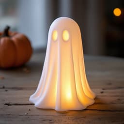 Little Halloween ghost (LED tealight compatible) 3d model