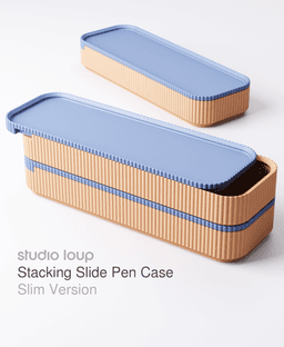Stacking Slide Pen Case Slim Version 3d model