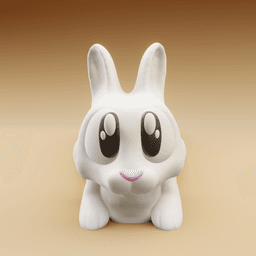 Karot the Rabbit – Flexi Fidget Rabbit – 3DPAW 3d model