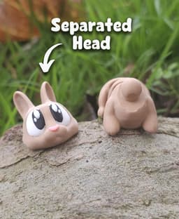Karot the Rabbit – Flexi Fidget Rabbit – 3DPAW 3d model