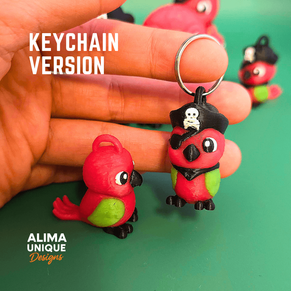 Little Parrot of the Caribbean / Keychain 3d model