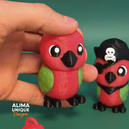 Little Parrot of the Caribbean / Keychain 3d model