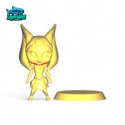 Chibi Ahsoka Tano STL – Star Wars Fan Art 3D Print – Jedi Girl Figure for Resin & FDM Printers 3d model
