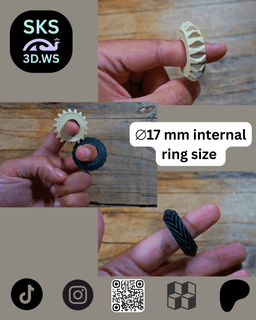 Print-In-Place Taper Gear Spinner Free File 3d model