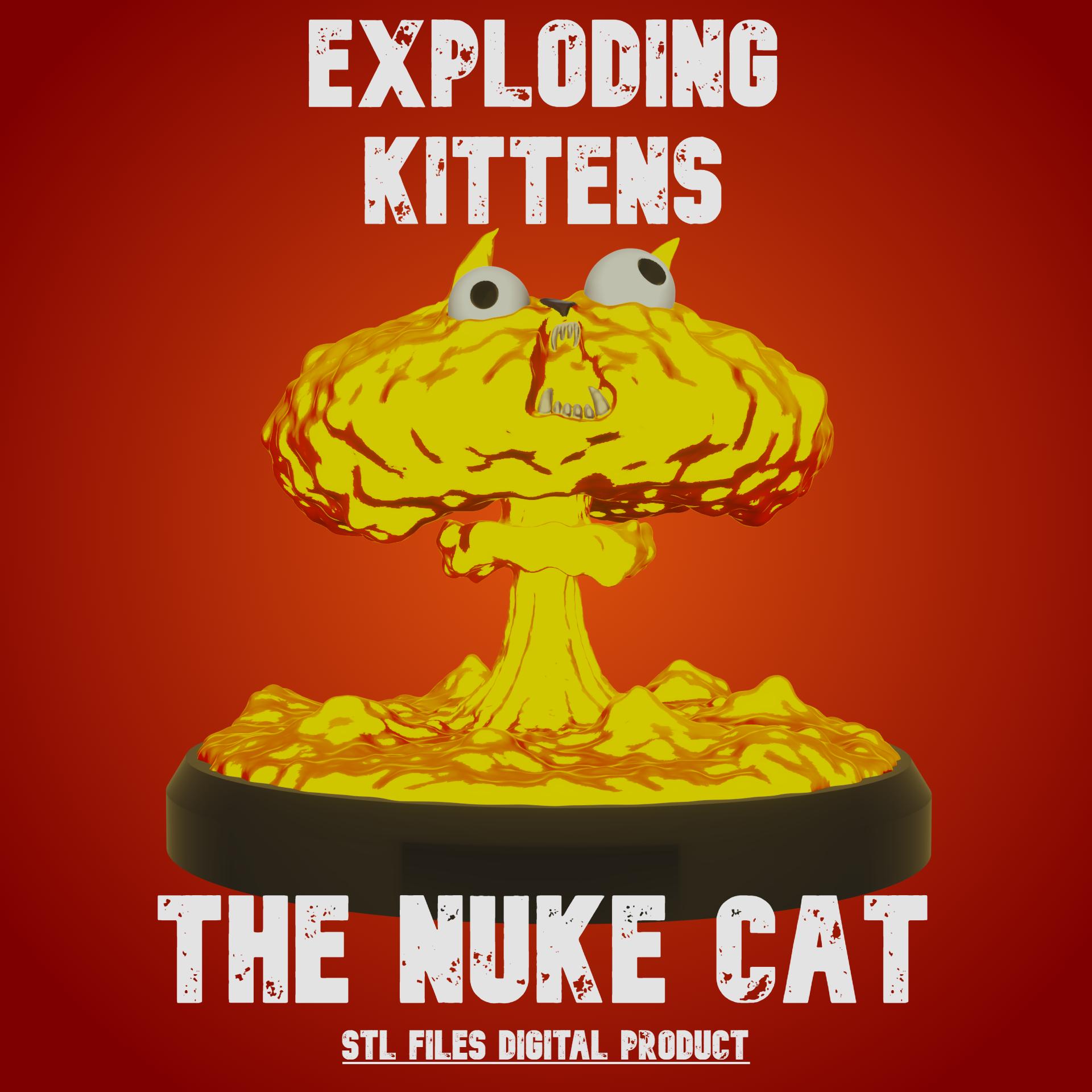 NUKE CAT EXPLODING KITTENS 3d model