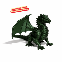PROUD DRAGON / GOTHIC DECOR / SHELF SCULPTURE DECOR / MODERN DRAGON SCULPTURE 3d model