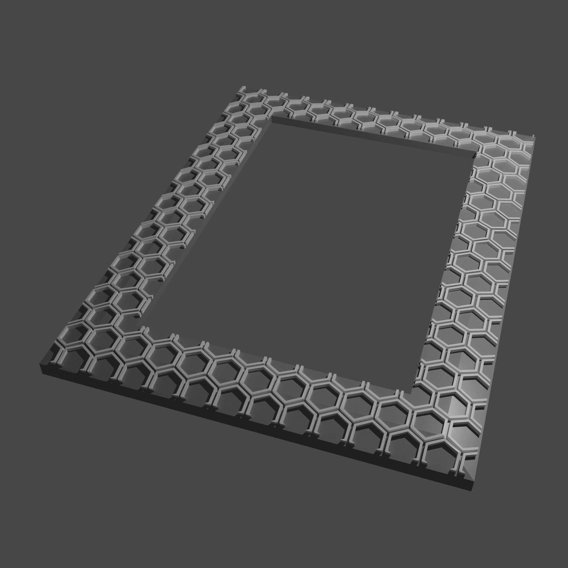 Hexagon - Remix of 4x6 Picture Frame 2 3d model