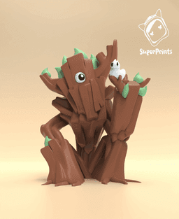 Treant (Ent) - Easy Multicolor FDM RPG Minis (No supports) 3d model