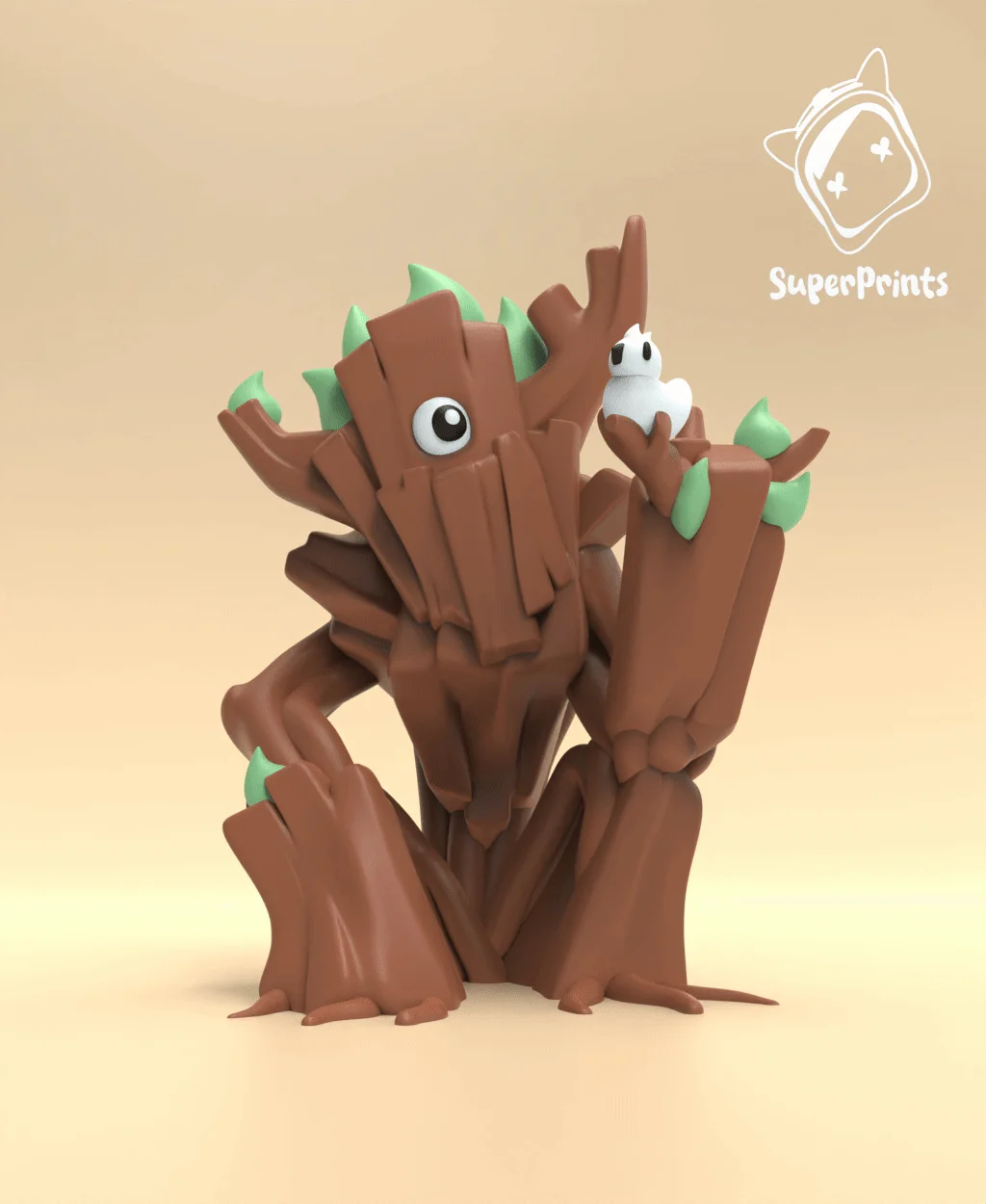 Treant (Ent) - Easy Multicolor FDM RPG Minis (No supports) 3d model