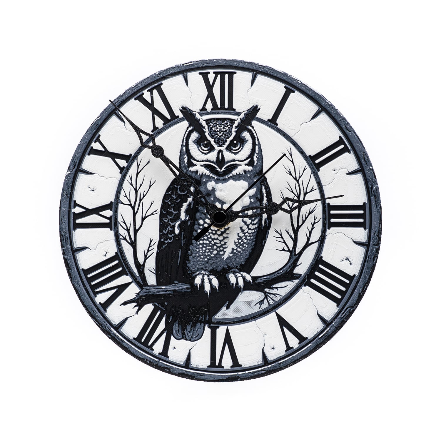 Owl Wall Clock 3d model