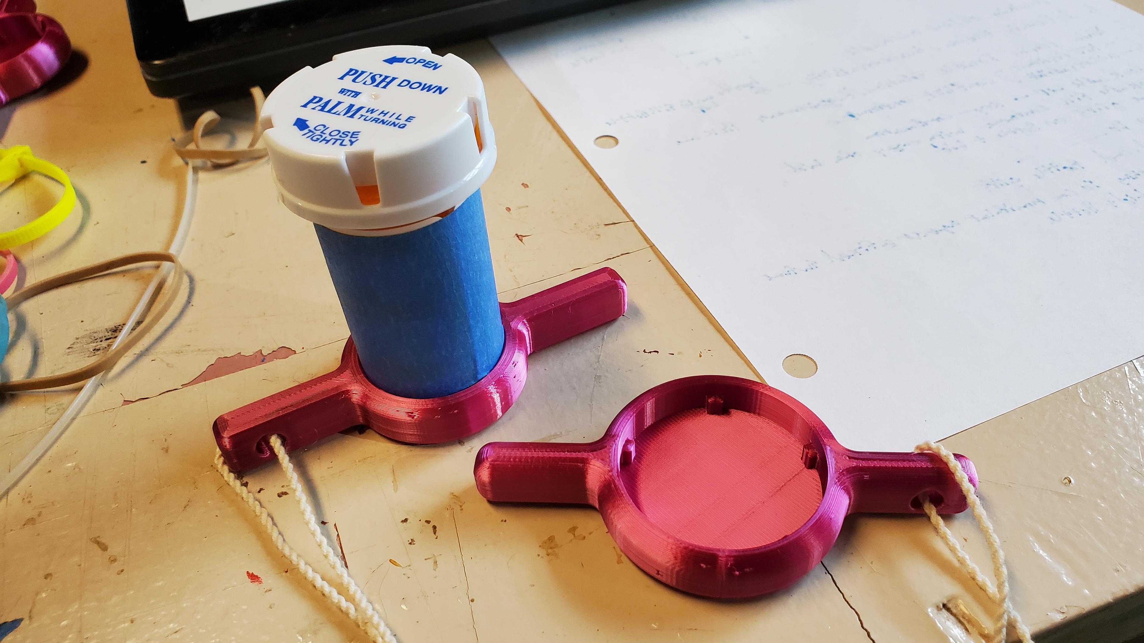 Accessable Medicine bottle opener. 3d model