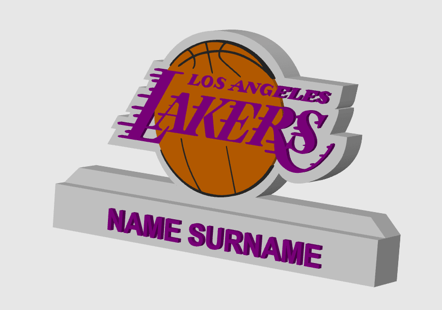 Los Angeles Lakers.3mf 3d model