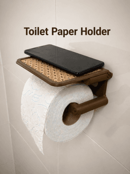 Toilet Paper Holder | Quick Swap | Storage Shelf 3d model