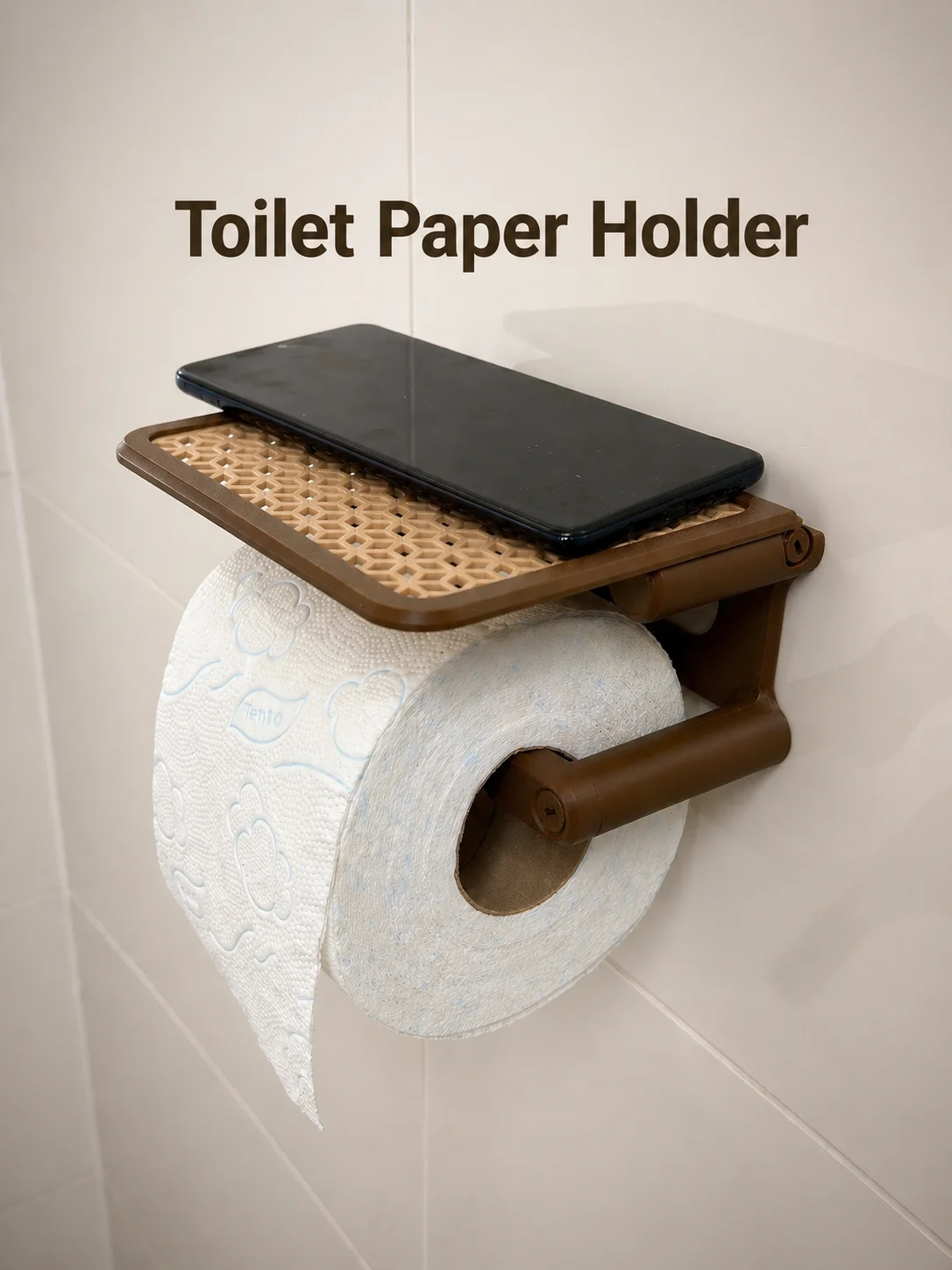 Toilet Paper Holder | Quick Swap | Storage Shelf 3d model