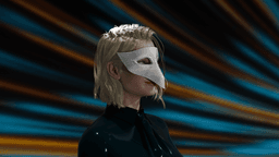 Set of 4 Half Masquerade Masks 3d model