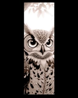 The owl watching every move - Set of Bookmarks 3d model