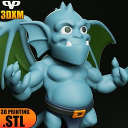 Gargoyles Broadway Chibi STL for 3D Printing ChibiSTL 3DXM 3d model