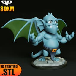 Gargoyles Broadway Chibi STL for 3D Printing ChibiSTL 3DXM 3d model