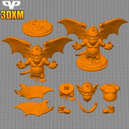 Gargoyles Broadway Chibi STL for 3D Printing ChibiSTL 3DXM 3d model