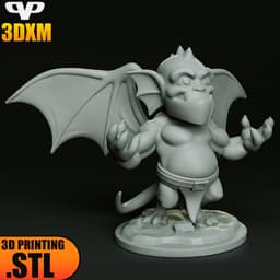 Gargoyles Broadway Chibi STL for 3D Printing ChibiSTL 3DXM 3d model