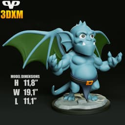 Gargoyles Broadway Chibi STL for 3D Printing ChibiSTL 3DXM 3d model