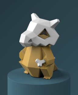 Low-poly Cubone 3d model