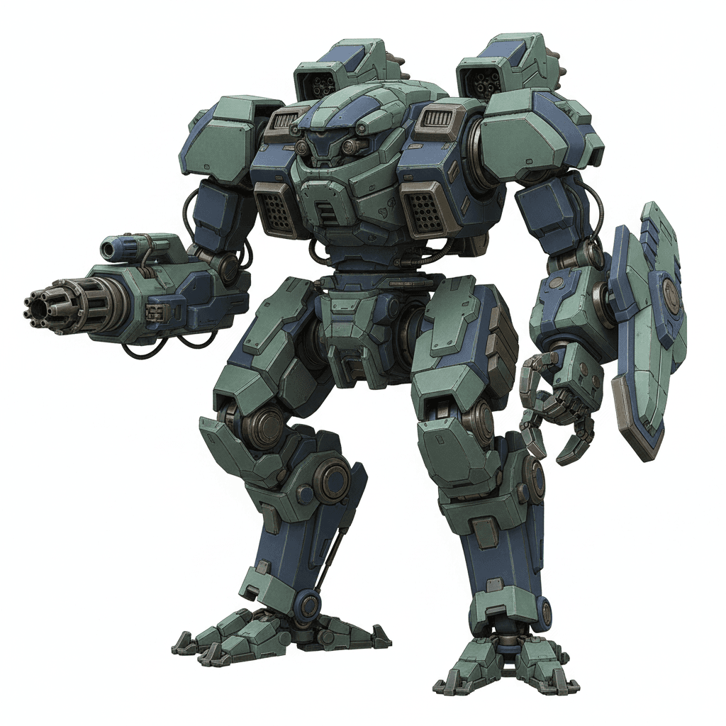Military Mechs : Amphibious Assault Combat Mech 3d model