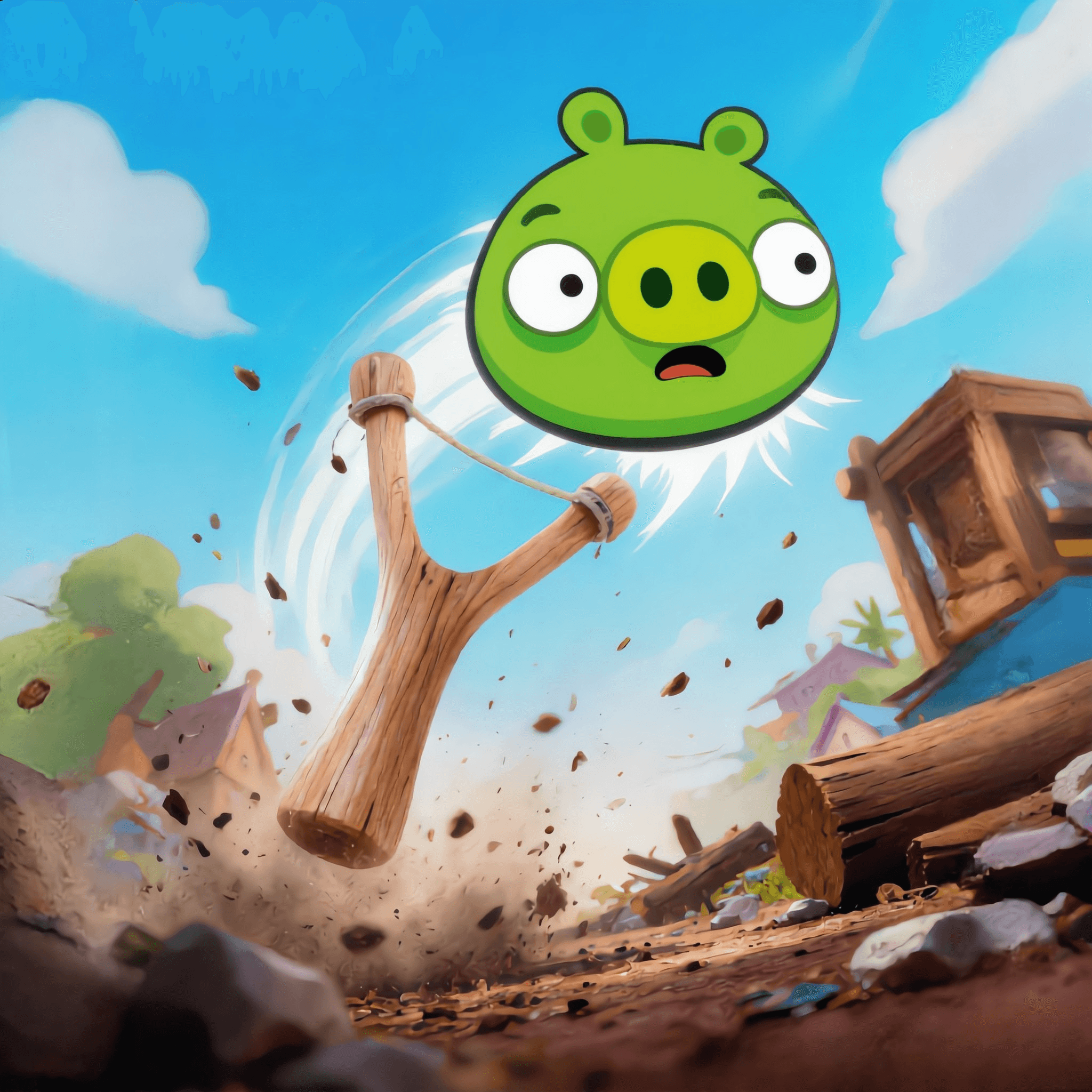 Angry Birds Green Pig 3d model
