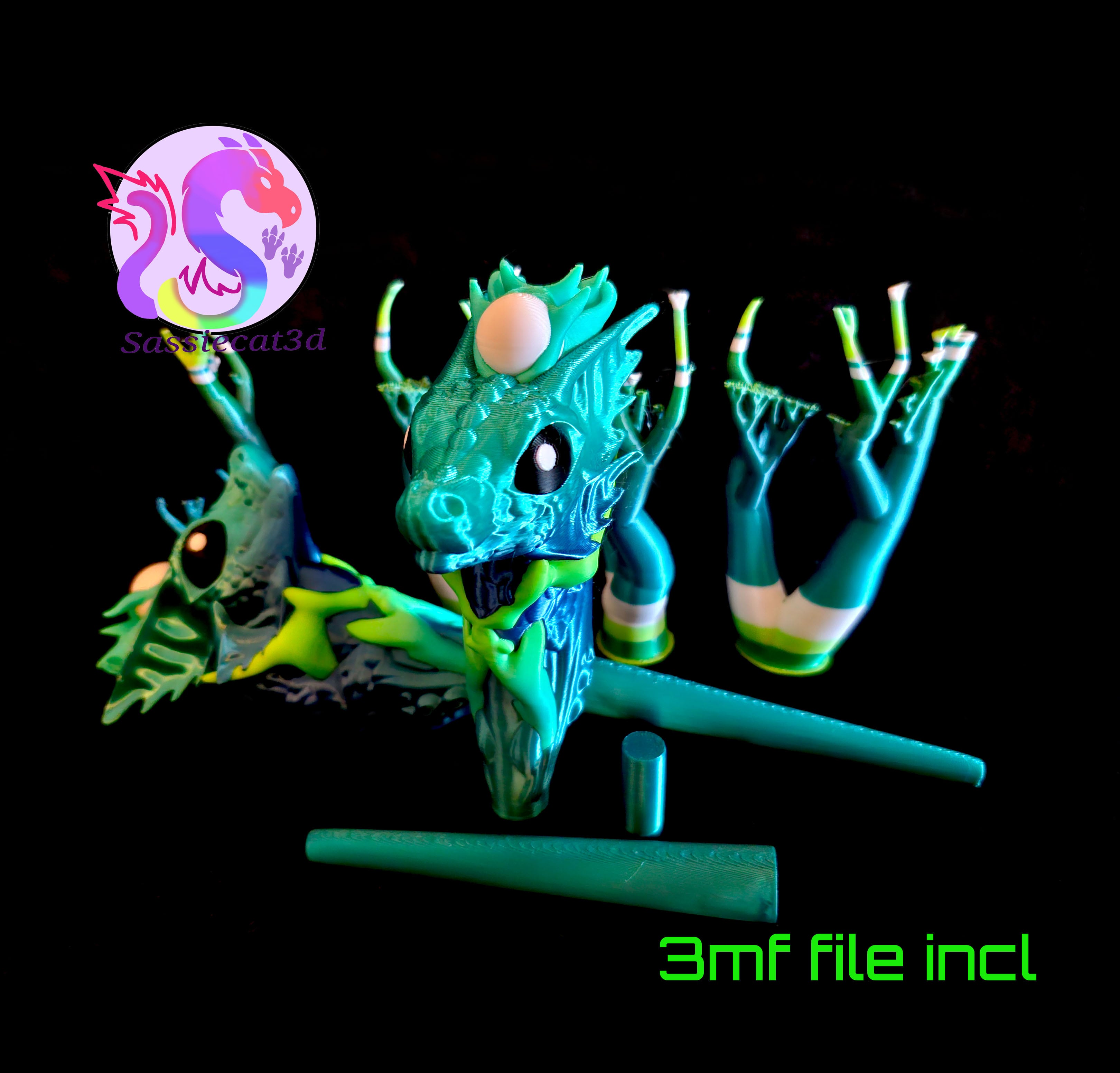Pearl wisp Wand *Personal Use* 3d model
