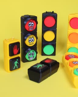 Traffic Lights Fidget Clicker - Keychain 3d model