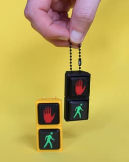 Traffic Lights Fidget Clicker - Keychain 3d model