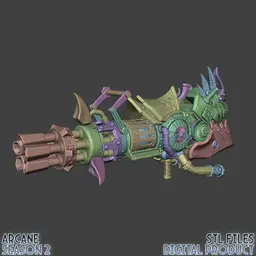 Jinx Rhino Launcher Arcane League Of Legends 3d model