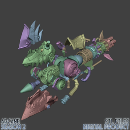 Jinx Rhino Launcher Arcane League Of Legends 3d model