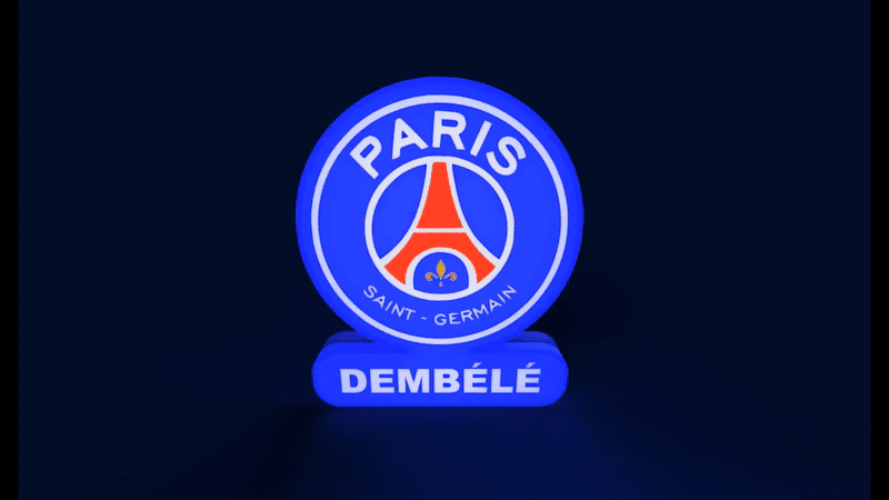 PSG Sign - LED Strip Compatible 3d model