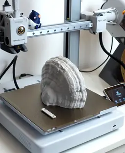 Mushroom wall lamp “Fomes Fomentarius” 3d model