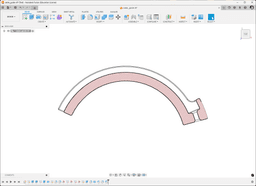 Bottom bracket cable guide (40 mm) 3d model