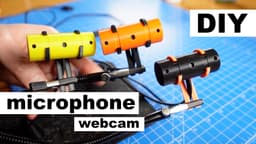 DIY usb microphone and camera from old laptop with Raspberry Pi Pico 3d model