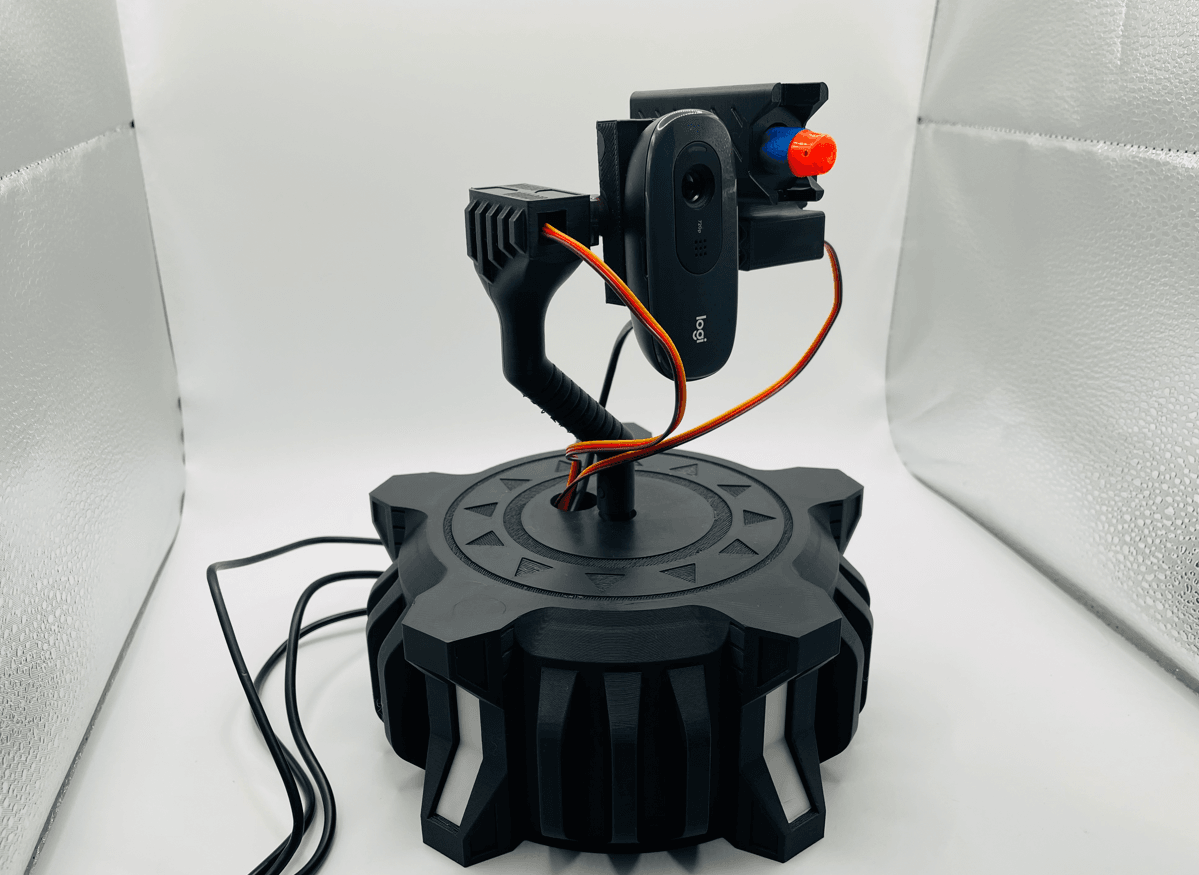 Sentinel Auto turret - Arduino Raspberry Autonomous Mechanical Nerf Blaster DIY Maker Project 3d model