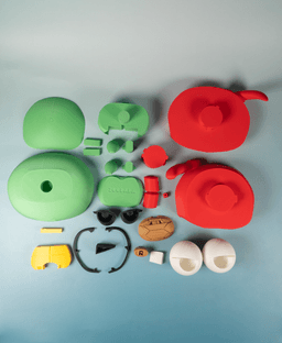 (Large)Toddler Mutant Ninja Turtle Rapko (No AMS/No Support/No Glue) 3d model