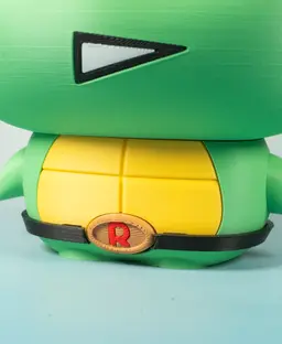 (Large)Toddler Mutant Ninja Turtle Rapko (No AMS/No Support/No Glue) 3d model