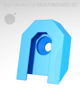 Screw-On - Slide-On Fix Point Mount 3d model